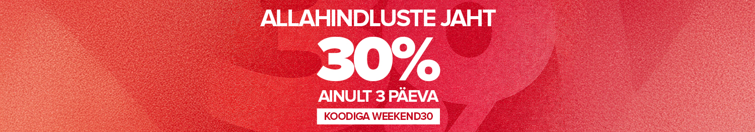 23.&ndash;25. jaanuaril kehtib valitud toodetele 30% soodustus koodiga WEEKEND30. Kasuta v&otilde;imalust ja osta Open24.ee juba t&auml;na!